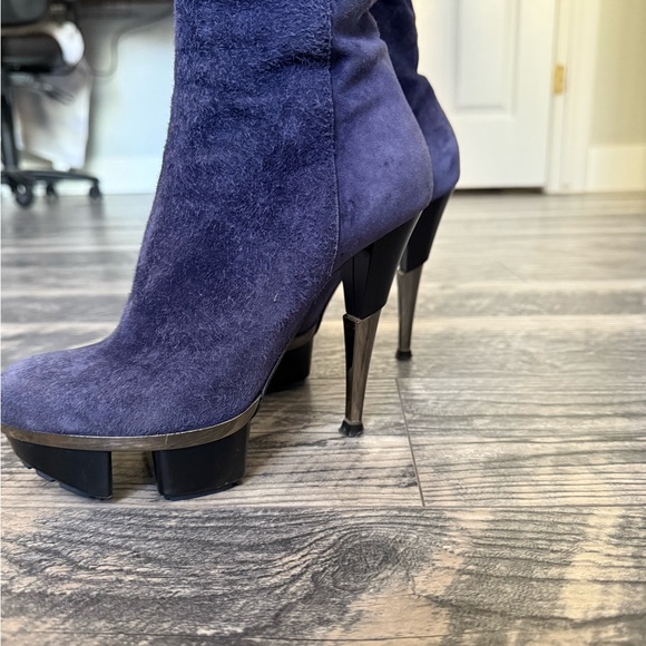 Gianmarco Lorenzi Purple Knee-High Boots - Picture 3 of 10